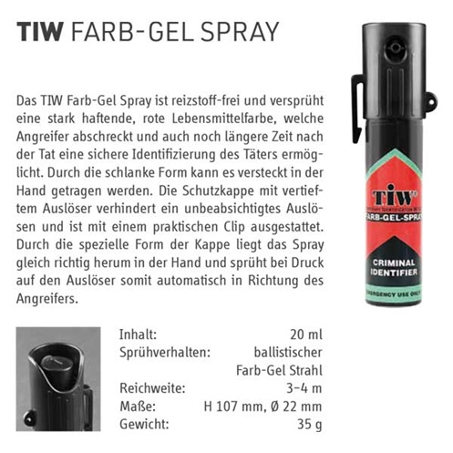 Farb-Gel-Spray mini 20 ml - Schlumpfspray